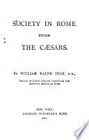 Society in Rome Under the Caesars