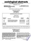 Sociological Abstracts