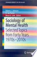 Sociology of Mental Health