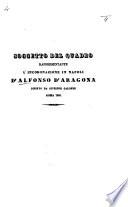 Soggetto del quadro rappresentante l'incoronazione in Napoli d'Alfonso d'Aragona dipinto da G. Galofre, Roma 1848