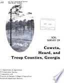 Soil Survey of Coweta, Heard, and Troup Counties, Georgia