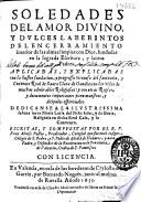 Soledades del amor divino,