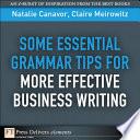 Some Essential Grammar Tips for More Effective Business Writing