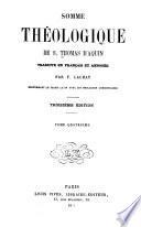 Somme théologique de S. Thomas D'Aquin
