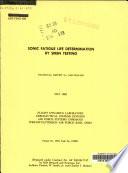 Sonic Fatigue Life Determination by Siren Testing