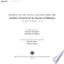 Sources on the Manila galleon from the Archivo General de la Nación of Mexico