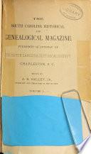 South Carolina Historical and Geneaological Magazine