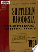 Southern Rhodesia Official Telephone Directory