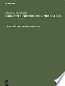 Soviet and East European Linguistics