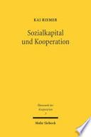 Sozialkapital und Kooperation