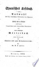 Spanisches Lesebuch