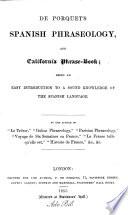 Spanish Phraseology, and California Phrase Book ...