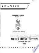 Spanish; Programmatic Course