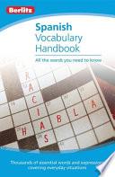 Spanish Vocabulary Handbook