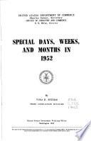 Special Days, Weeks, and Months in ...