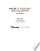 SPECIAL FUNCTIONS AND COMPLEX VARIABLES