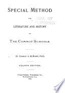 Special Method for Literature and History in the Common Schools