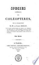 Species général des coléoptères, de la collection de M. le comte Dejean