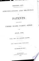 Specifications and Drawings of Patents Issued from the United States Patent Office