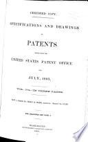 Specifications and Drawings of Patents Issued from the United States Patent Office