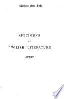 Specimens of English Literature from the 'Ploughmans Crede' to the 'Shepheardes Calender,' A.D. 1394-A.D. 1579