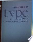 Specimens of Type Faces