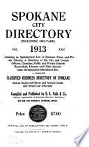 Spokane City Directory, Including Hillyard