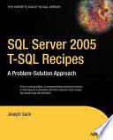 SQL Server 2005 T-SQL Recipes