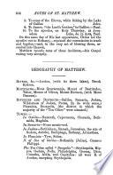 St. Matthew's Gospel: the text divided into paragraphs, and arranged chronologically, with notes, by J. Davies