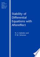 Stability of Differential Equations with Aftereffect
