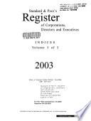 Standard & Poor's Register of Corporations, Directors and Executives