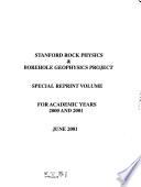 Stanford Rock Physics & Borehole Geophysics Project
