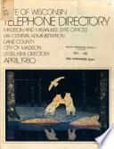 State of Wisconsin Telephone Directory