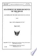 Statement of Disbursements of the House as Compiled by the Chief Administrative Officer from ...