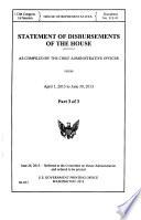 Statement of Disbursements of the House