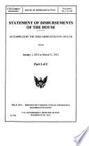 Statement of Disbursements of the House
