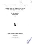 Statement of Expenditures, for the Fiscal Year Ended June 30, 1913