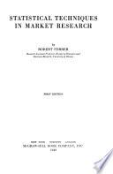 Statistical Techniques in Market Research