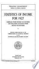 Statistics of Income from Returns of Net Income for ...