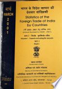 Statistics of the Foreign Trade of India by Countries