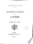 Statistique générale de l'Algérie