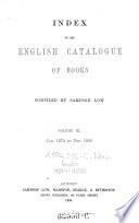 “The” English Catalogue of Books