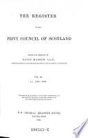 “The” Register of the Privy Council of Scotland