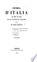 Storia d'Italia dai tempi più antichi fino all'invasione dei Longobardi