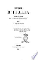 Storia d'Italia dai tempi più antichi fino all'invasione dei longobardi scritta da Atto Vannucci