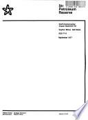 Strategic Peroleum Reserve, Sulfur Mines, Salt Dome, Federal Energy Commission, Environmental Impact Statement