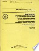 Strategic Petroleum Reserve, Texoma Group Salt Domes