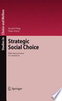 Strategic Social Choice