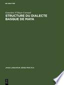Structure du dialecte basque de Maya