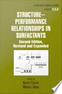 Structure-Performance Relationships in Surfactants